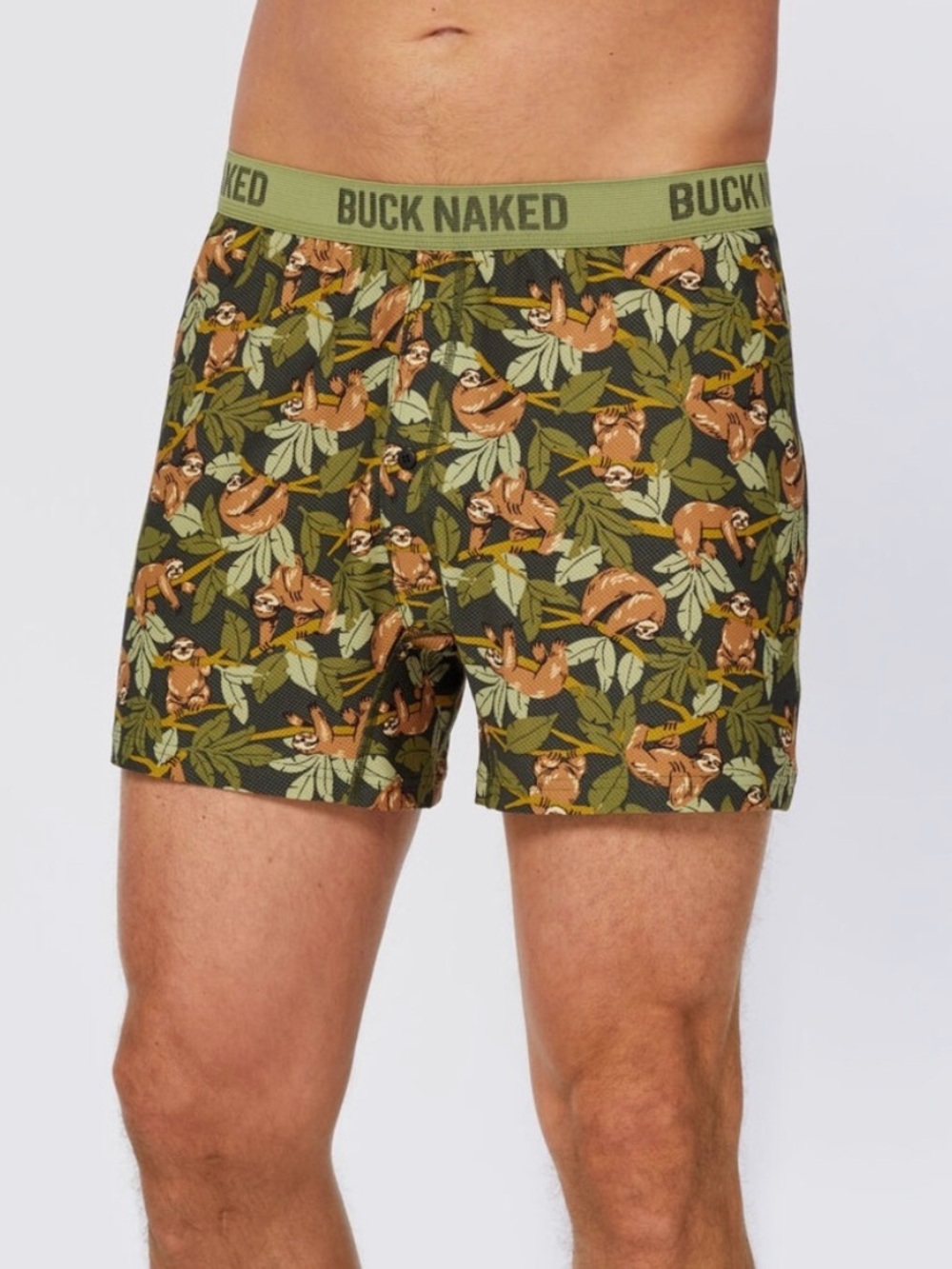 Duluth Trading Co Buck Naked Sloth Boxer Briefs Size Large